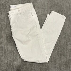 Loft modern skinny white jeans